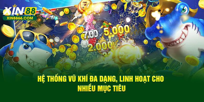 Hệ thống vũ khí đa dạng, linh hoạt cho nhiều mục tiêu